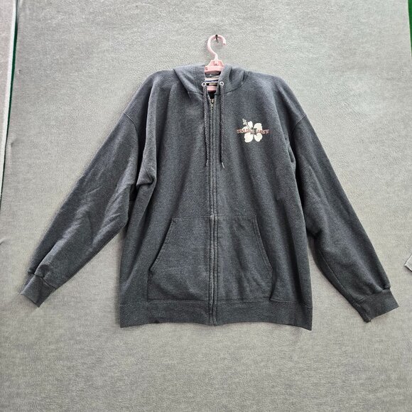 Hanes | Shirts | Vintage Trader Joes Men Hoodie L Gray Full Zip